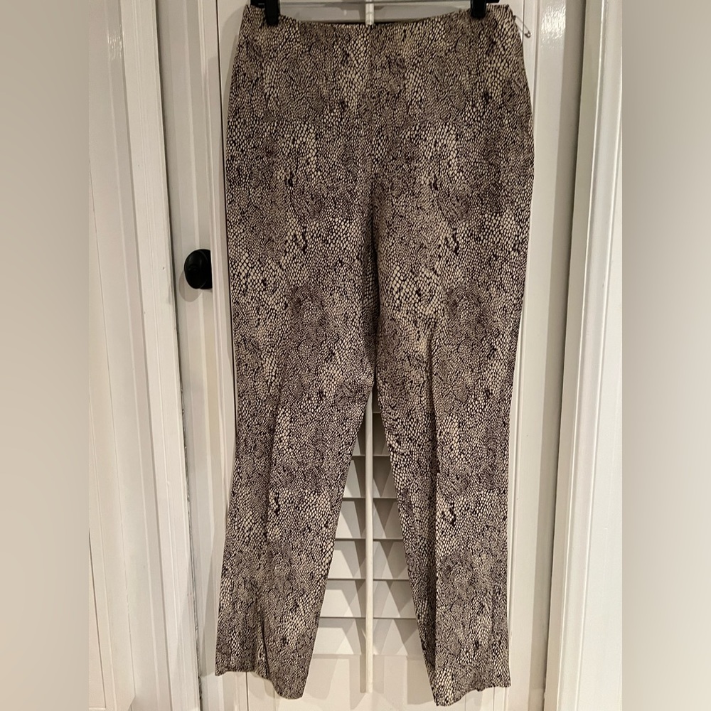 Snake skin printed slim fit trouser